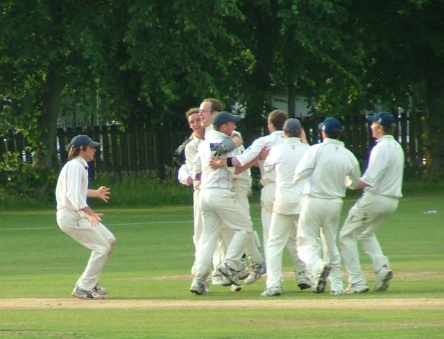 The Accies mood at the final wicket...
