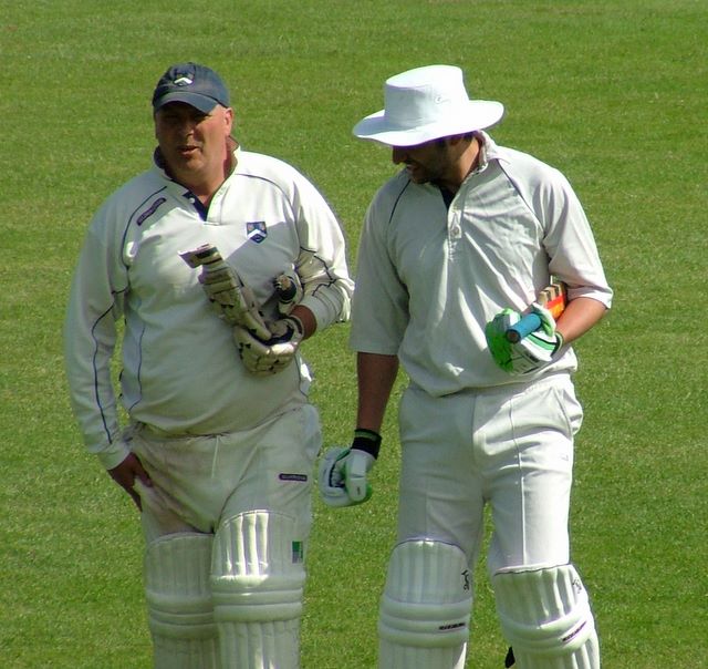 Kash, looking not particularly sympathetic it has to be said probably pointing out that Nige cost him three runs