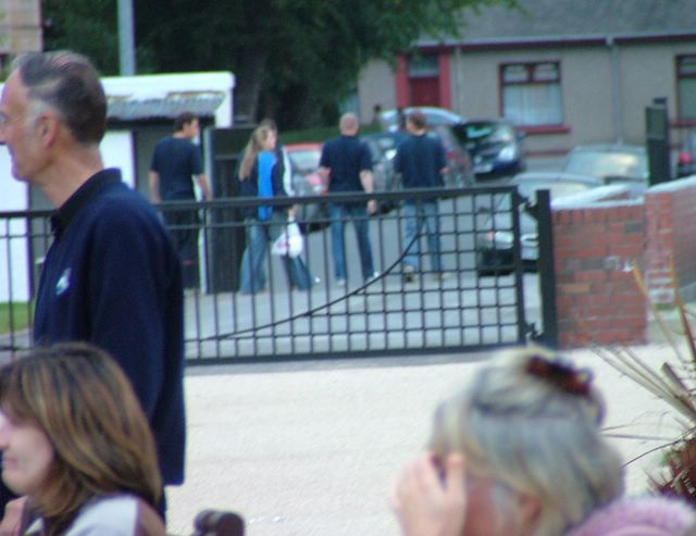 Ackers in the foreground. That\'s Hillhead leaving the ground. Their league ambitions in tatters. It was nice of them to stay and congratulate the victors… One question boys what is it like supporting Irvine?