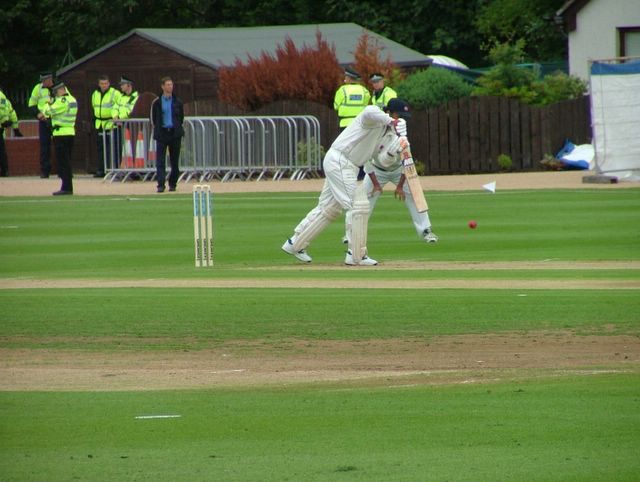 The Norway opener who would later kiss the ground after achieving the milestone of 50. Interestingly he kissed the outfield and not the strip. Each to their own I suppose.