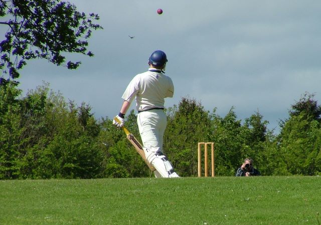 Watching cricket down the slope at Falkland has a distinctly similar feeling to watching the Teletubbies play outside.