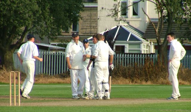 Another wicket falls with Andy Dodson looking unimpressed he hasn\'t been handed the ball as yet