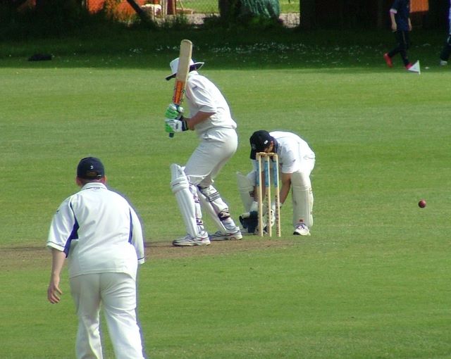 There\'s a lot to be said for batting with a sun hat